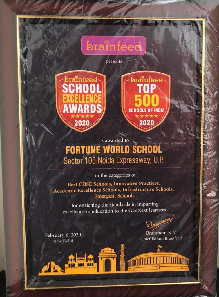 Brainfeed – School Excellence Award  2020